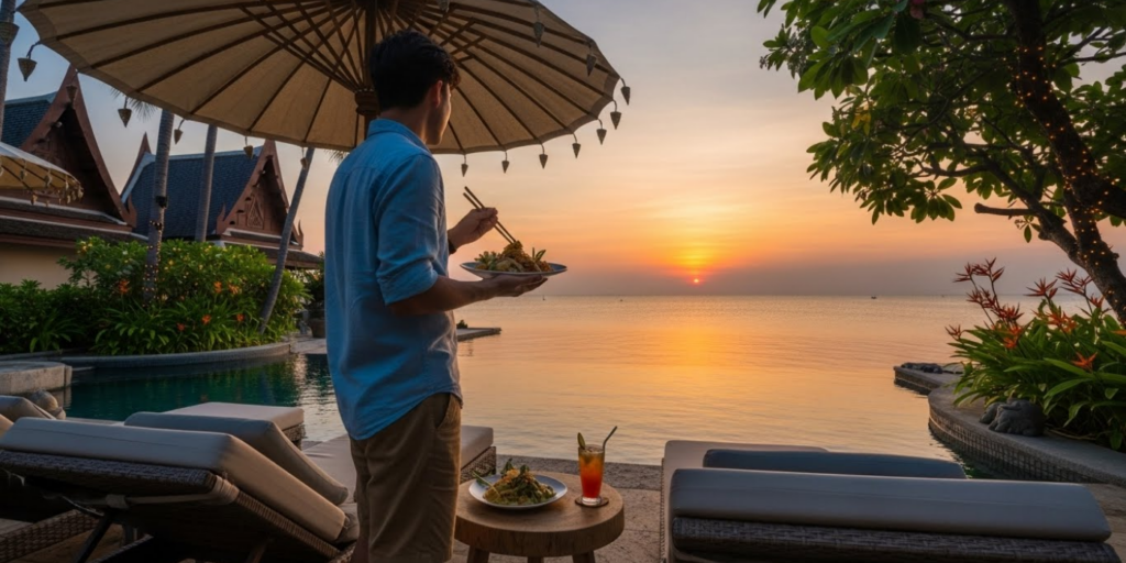 Day 1_ Arrival, Sunset, and a Taste of Thailand